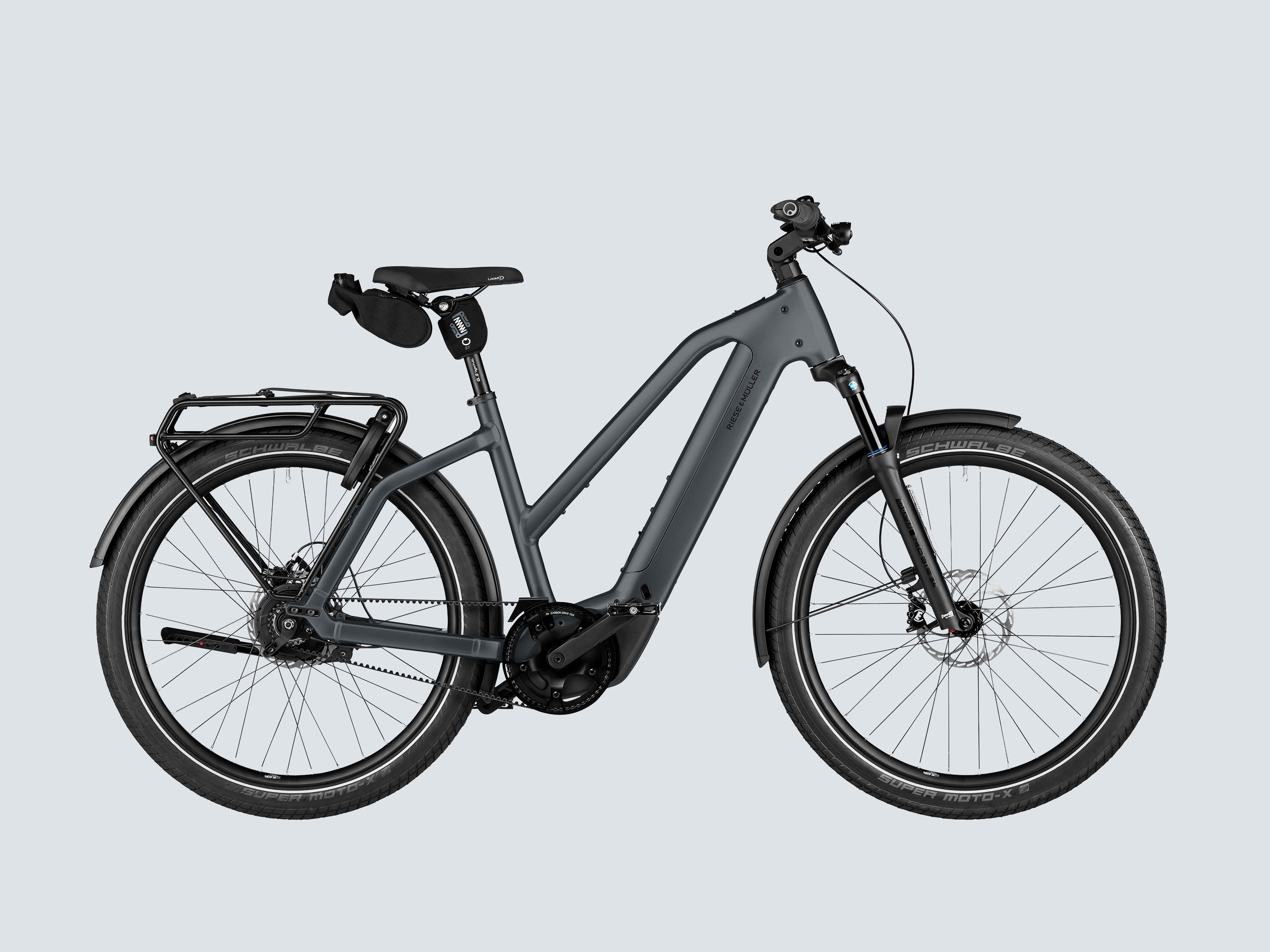 Riese & Müller Charger5 Mixte Silent Core - Slate Grey / Small (160-175 cm)