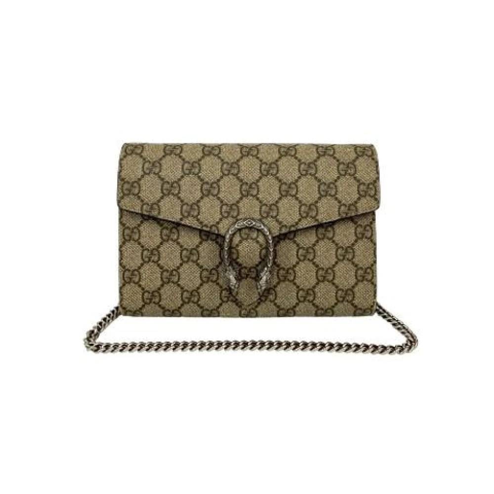 Gucci Vintage Pre-owned Plastic Cross Body Taske - Vintage - Dame - Brun - ONE SIZE -
