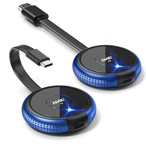Trådlös HDMI 4K USB C Sändare och Mottagare, 5,8 G Typ C-Sändare för Streaming Video från Bärbar Dator, I-Hone, Surfplatta till HDTV, Projektor