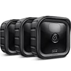 CaseBot Silikon Hülle für Blink Outdoor/Blink Indoor Kamera - (3er Set) weiche Leichte Dünne Kratzfeste Silikon Abdeckungen Skins Schutzhülle für Neue Blink Sicherheitskamera 2020, Schwarz