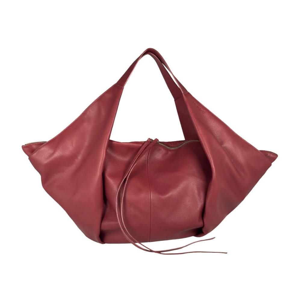 Vic Matié Tabita Hobo Taske - Tasker - Dame - Rød - ONE SIZE - Uld
