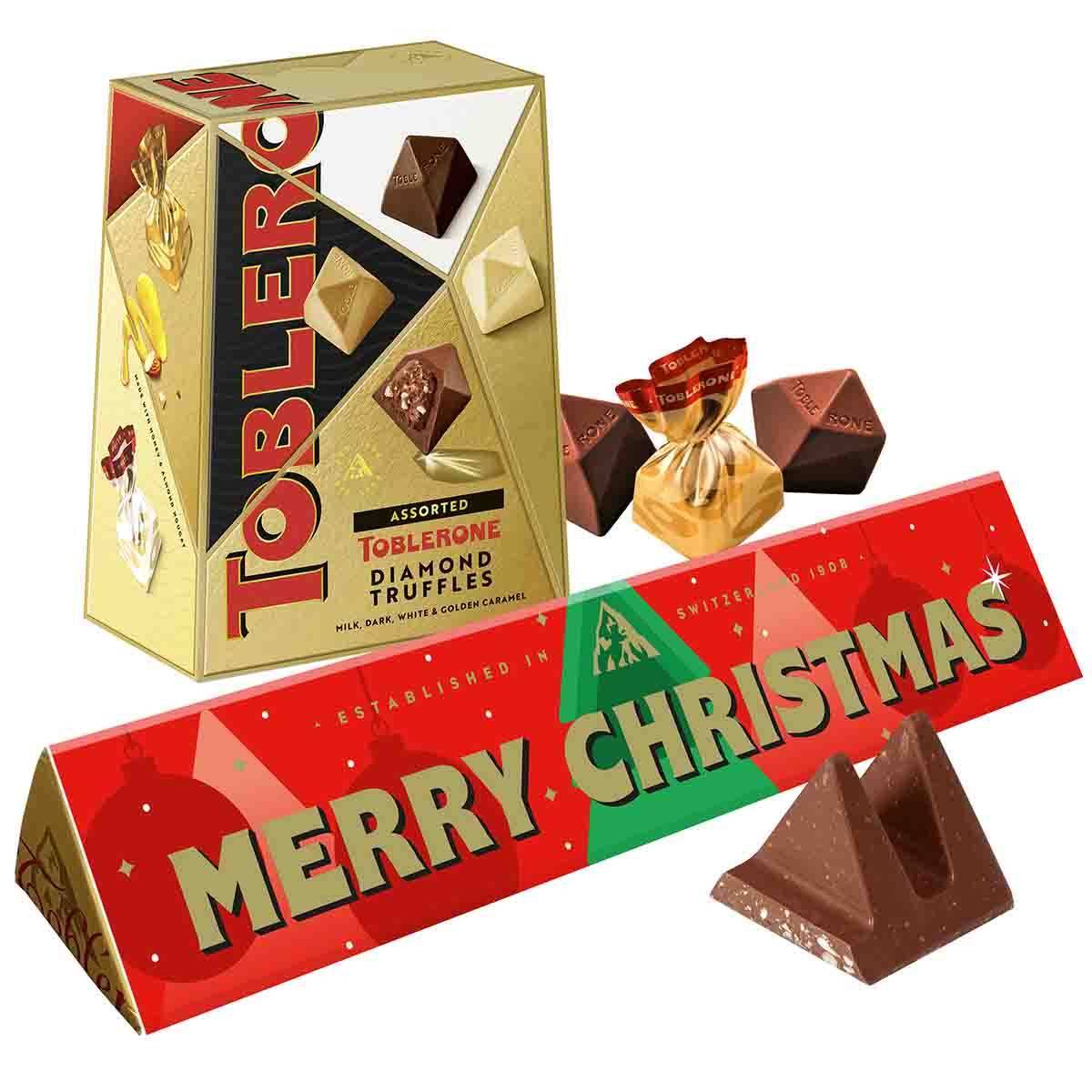 Christmas Toblerone Bar & Truffles Chocolate Bundle