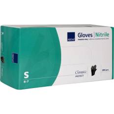 Nitril handsker sort Abena Classic S pudderfri - 200 stk