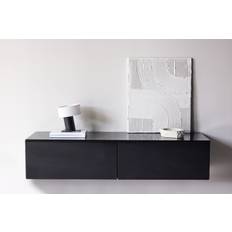 Venture Home Fristad – TV-bord med blank sort finish – 160×45×35 cm