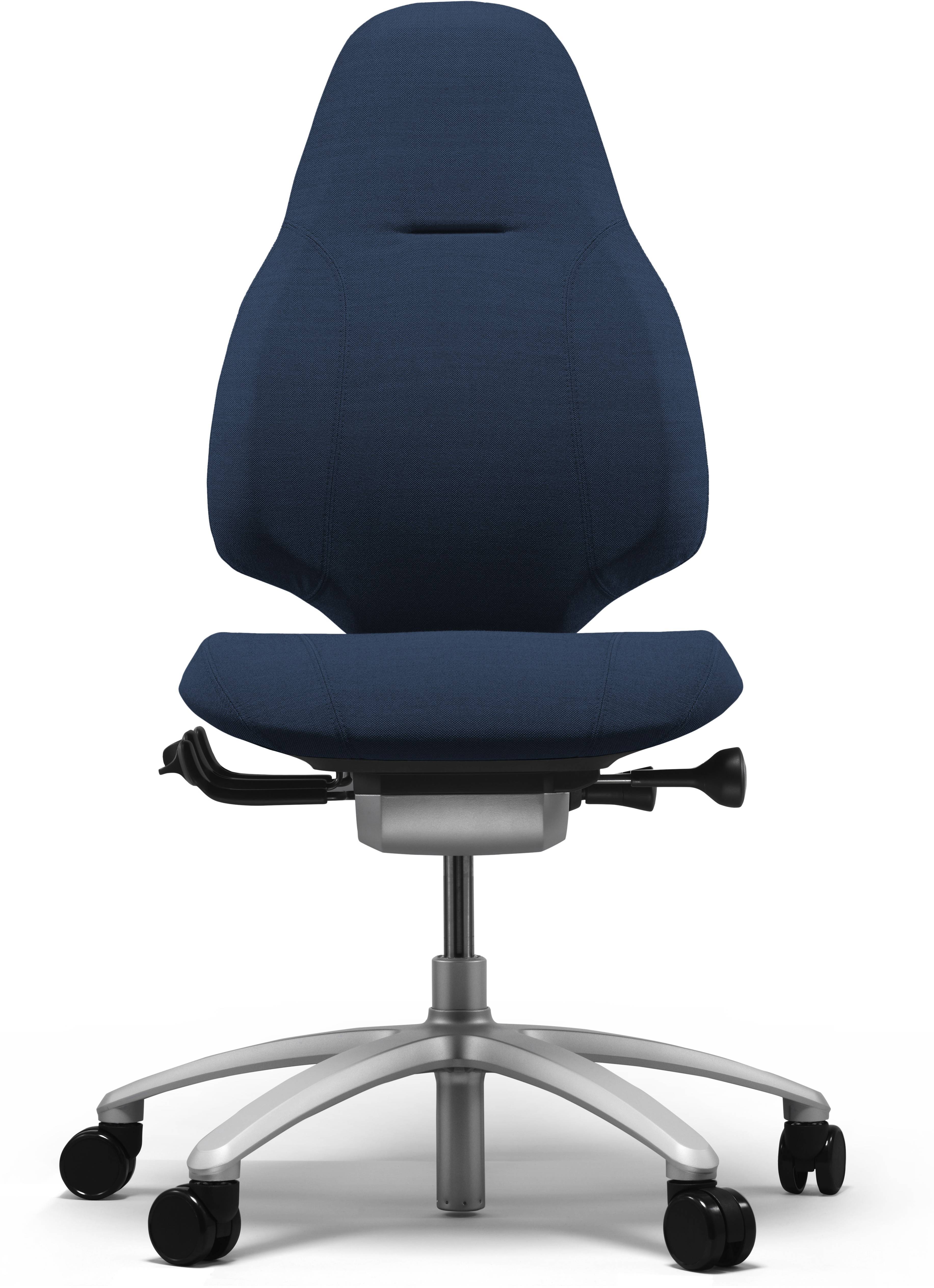 RH Mereo 220 kontorstol, blåt Select stof/alu stel