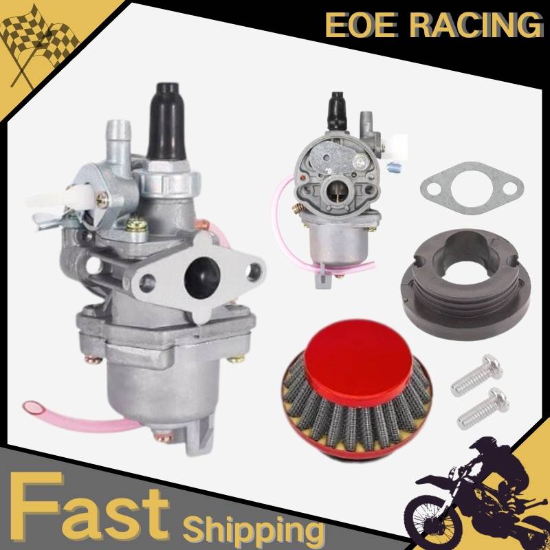 49CC For 43cc 47cc 49cc Engine Mini Moto ATV Quad Dirt Pocket Bike Go Kart 2 Stroke Carburetor With Steel Air Filter Inlet Pipe