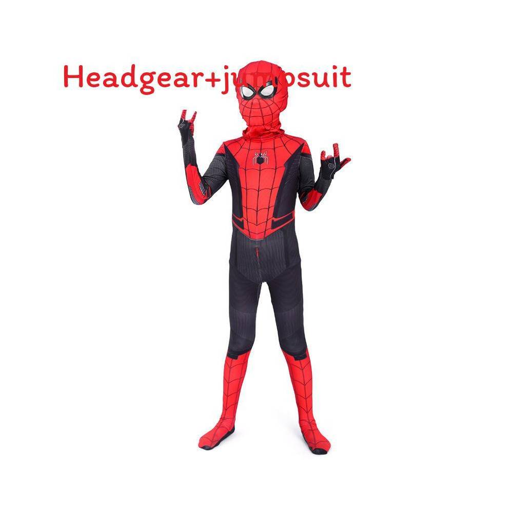 (From Home,Adult 190)Spider‑man Brand New Day Cosplay Costume Jumpsuit Halloween Party Events Children Adults