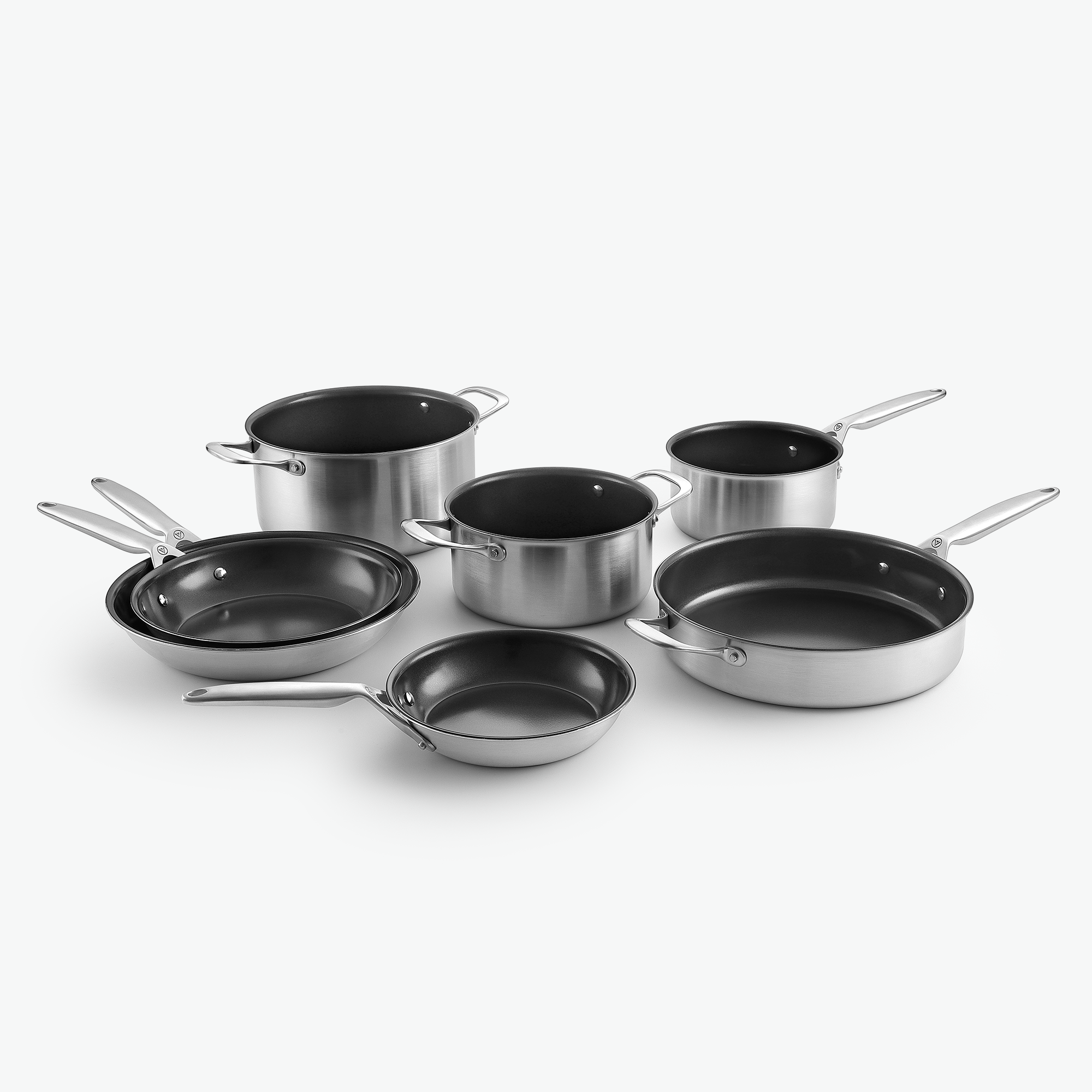 Viretta 3-Ply pande & gryde sæt - Keramisk Chef Sæt - 7 dele / Uden