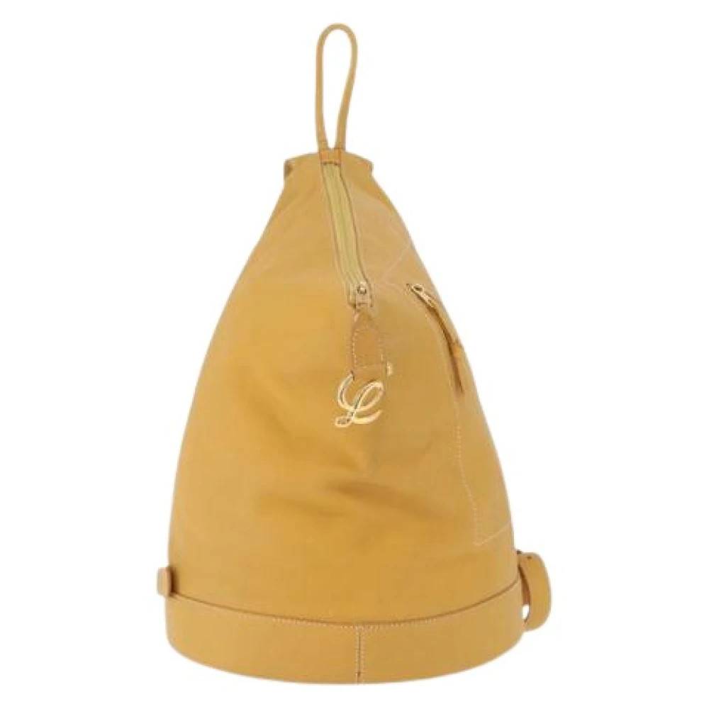 Loewe Pre-owned Pre-owned læderrygsæk - Vintage - Dame - Gul - ONE SIZE - Læder