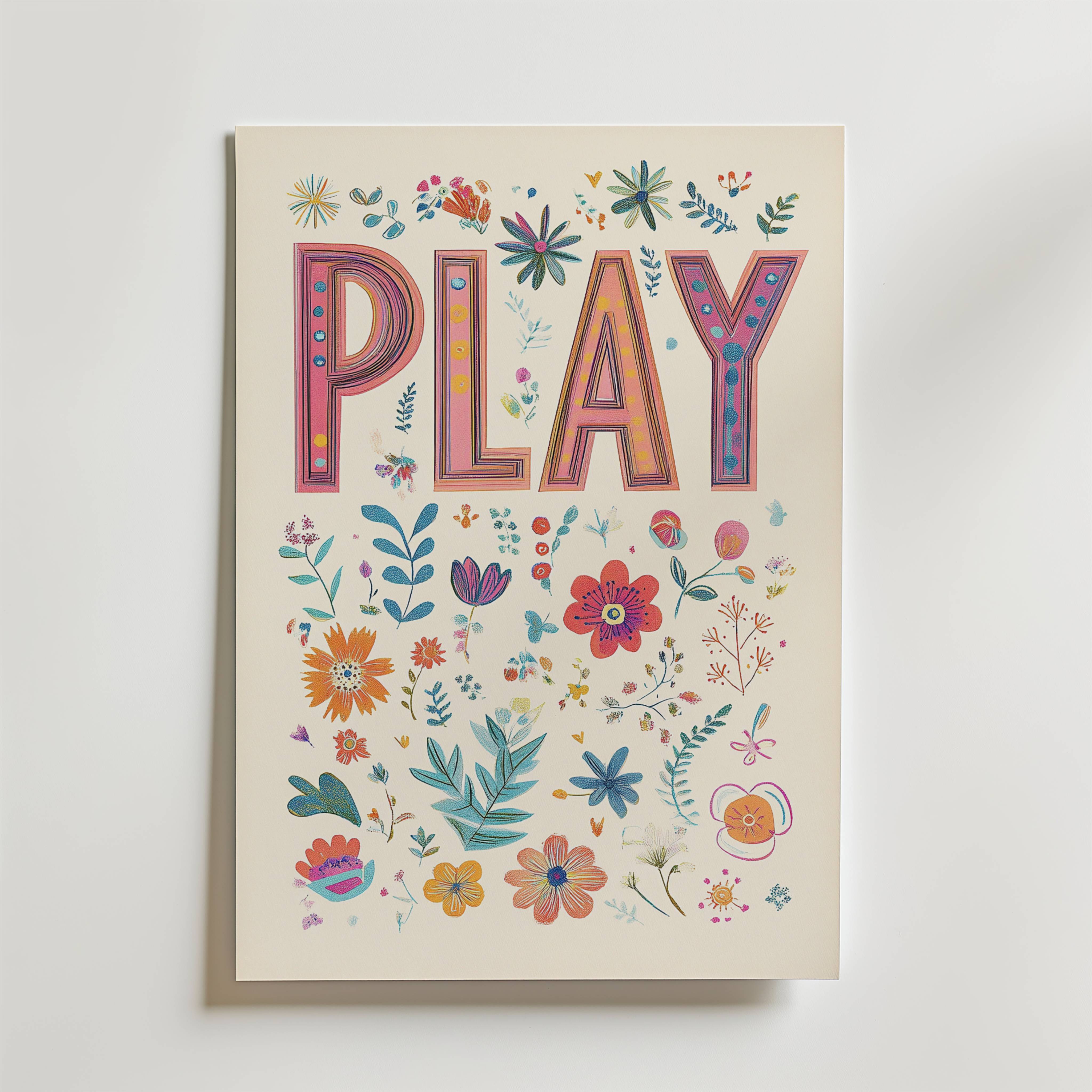Play Poster - Premium Canvas 21x30 cm
