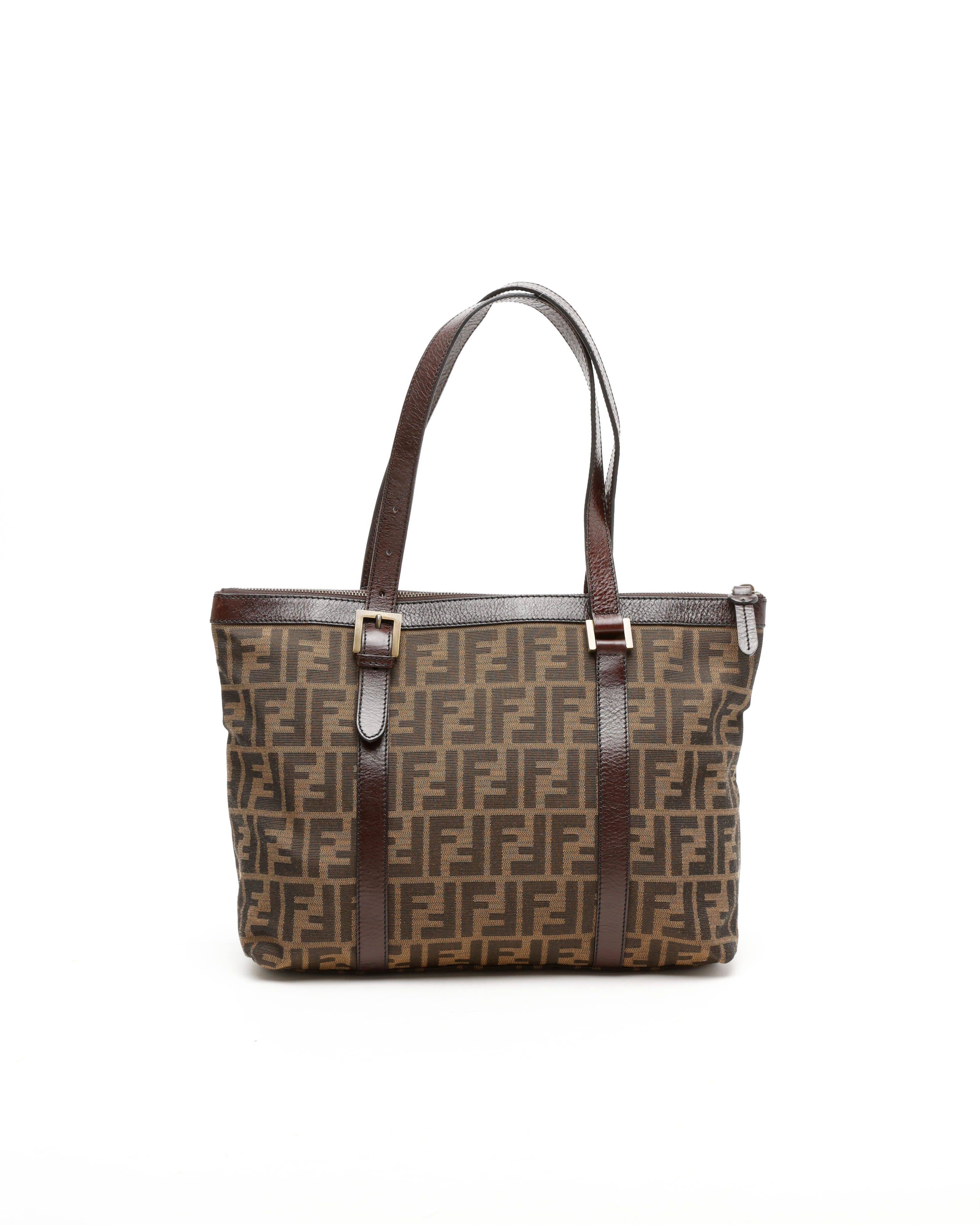 Fendi Zucca Tote Bag - Brown (One Size)