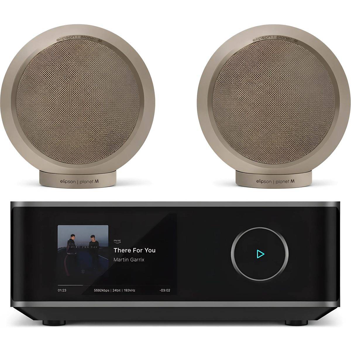 WiiM + Elipson Planet M Mat saturn støv + Amp Ultra space grå.