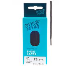 OmaKing Shoelaces Vaxed Black (100-180 cm): V5 150 cm