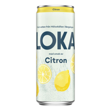 Mineralvatten Loka Citron 33cl burk inkl. pant
