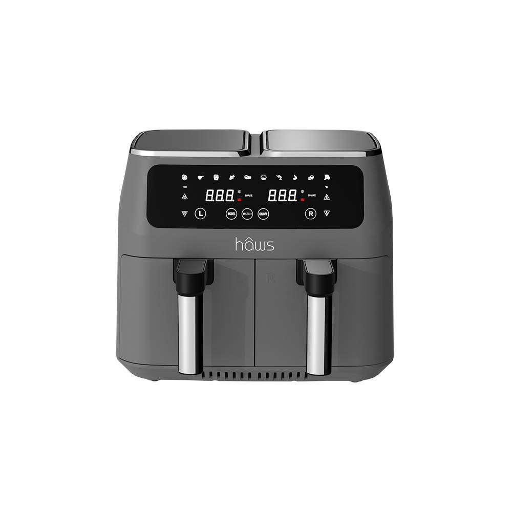 Hâws Dual Air Fryer 2x4L 2800W PFAS Free Coating.
