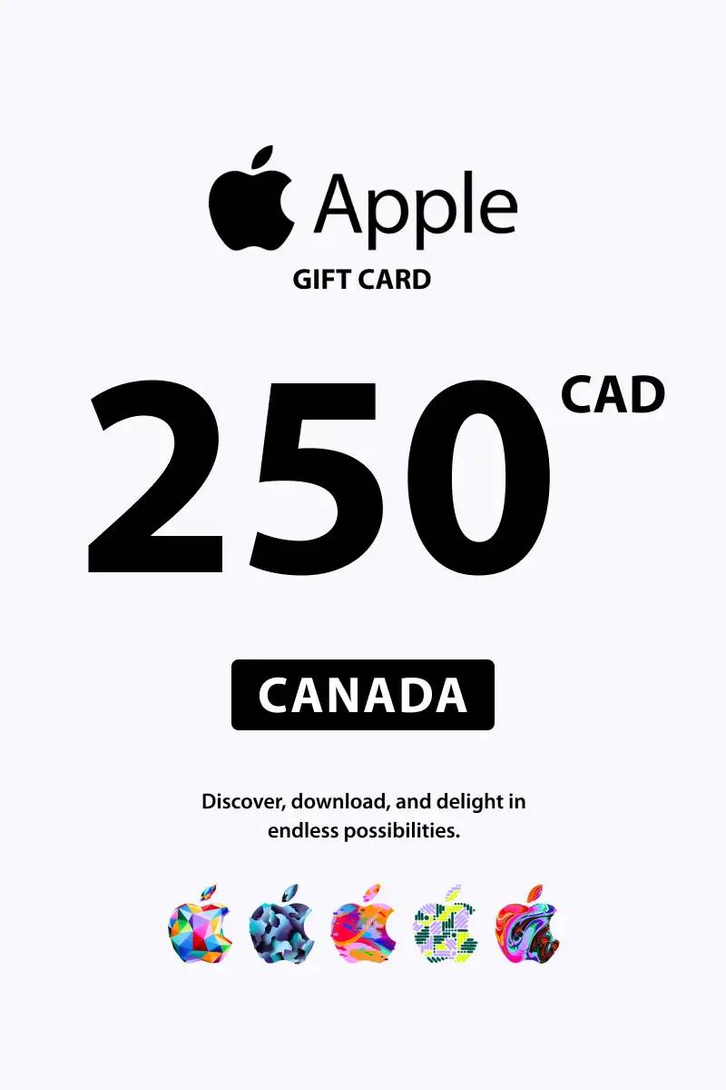 Apple $250 CAD Gift Card (CA) - Digital Code.