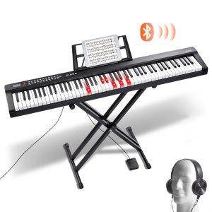 VEVOR 88 Tangenters Digitalpiano Keyboard, Halvvägda Tangenter