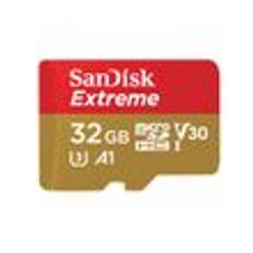 SANDISK MicroSDHC Extreme 32GB+Adap Rescue Pro Deluxe 100MB/s A1 C10 V30 UHS-I U3