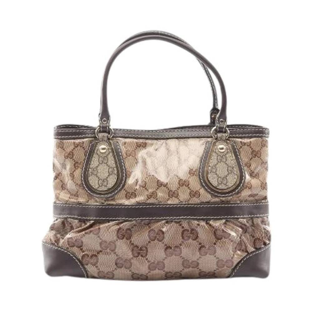 Gucci Vintage - Pre-owned GG Crystal Coated Canvas Tote Bag Vintage - Dam - ONE Size - Läder