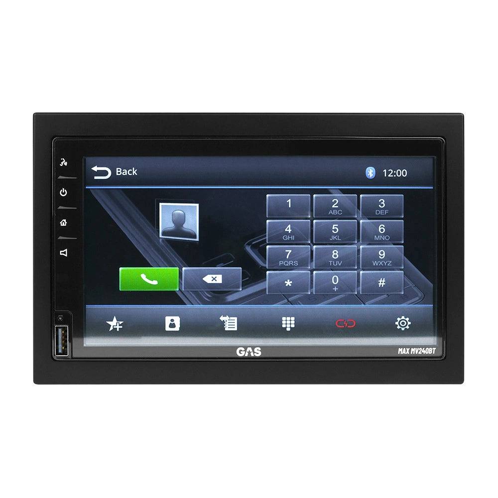 GAS MAX MV240-BT, bilstereo med Apple CarPlay, Bluetooth, hands