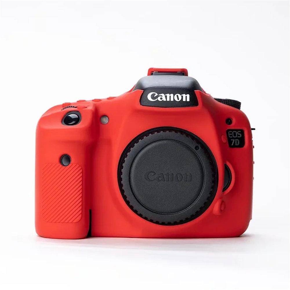 Mjukt Silikon Pansar Kameraväska Fodral Skydd För Canon EOS 5D Mark II III IV 5D2 5D3 5D4 6D Mark II 6D2 7D Mark II 7D2 77D 600 700D black