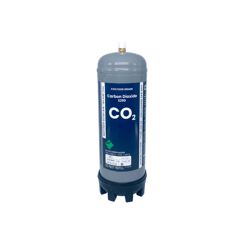 CO2 engangsflaske - 1200 gram