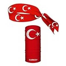 1 turkisk halsduk, 1 cykelmask, turkisk halsduk, flagga halsduk, fotbollsfläkt scarf