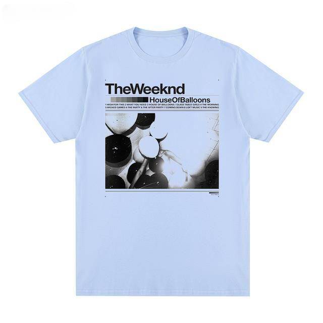 Unisexskjorta Bomull Oversize Stor Storlek The Weeknd 90-tals Vintage Retro Grafisk Bomull T-shirt T Wos Toppar cm