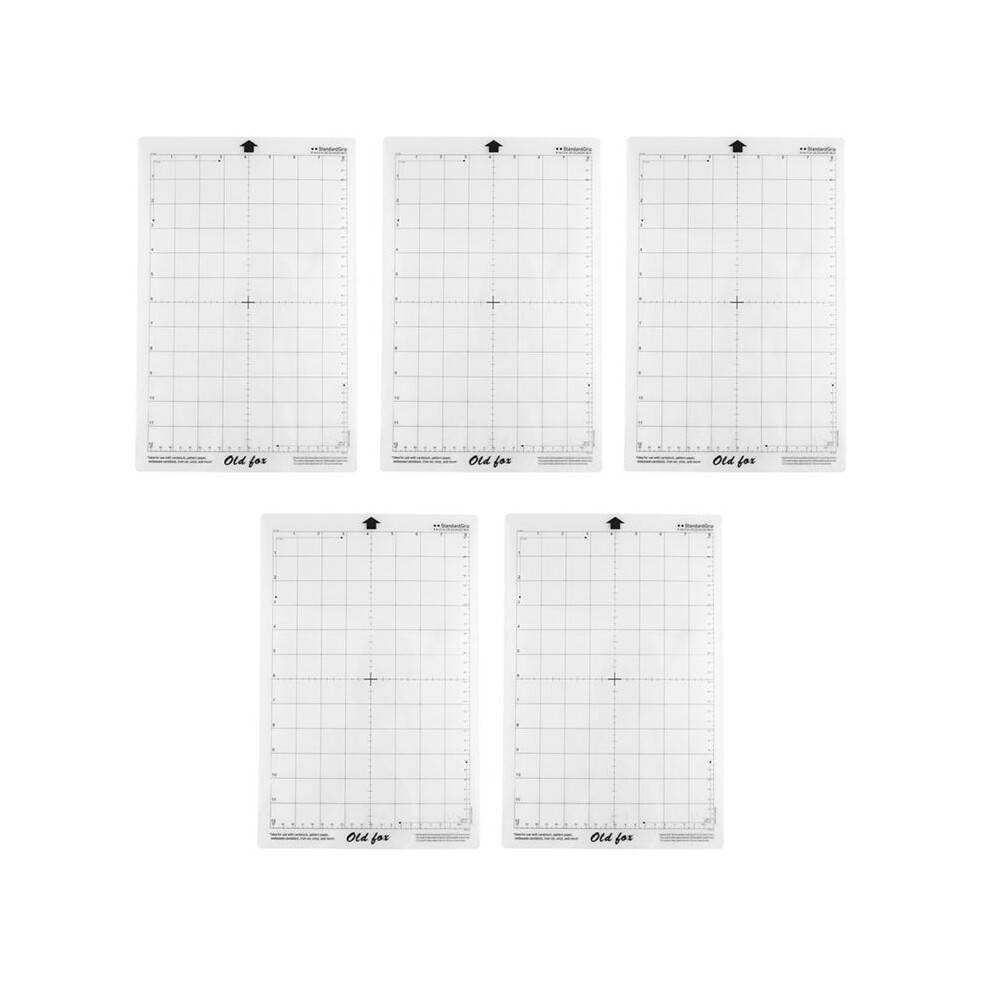 15Pcs Replacement Cutting Mat Adhesive Mat with Measuring Grid 8 By 12-Inch for Silhouette Cameo Explore Plotter