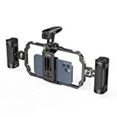 SMALLRIG Universal Mobile Phone Handheld Video Rig Kit för fotografering, videografi, vloggning, livestreaming, intervjuer och filmskapande - 3155B