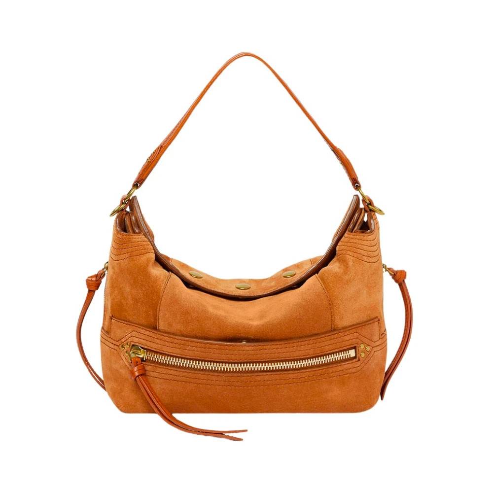 Jérôme Dreyfuss Lucky Hobo Small - Tasker - Dame - Brun - ONE SIZE - Bomuld