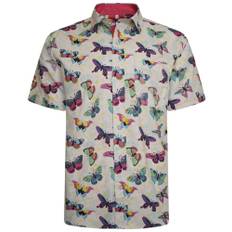 2XL - Skjorta i stora storlekar - Kam Jeans 6044 Butterfly Digital Print Shirt