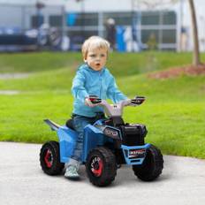 Elektrisk Børne-ATV, Mini Elektrisk ATV med Frem- og Bakfunktion, 6 V Elbil til Børn 1,5-3 År, 2,5 km/t, Blå