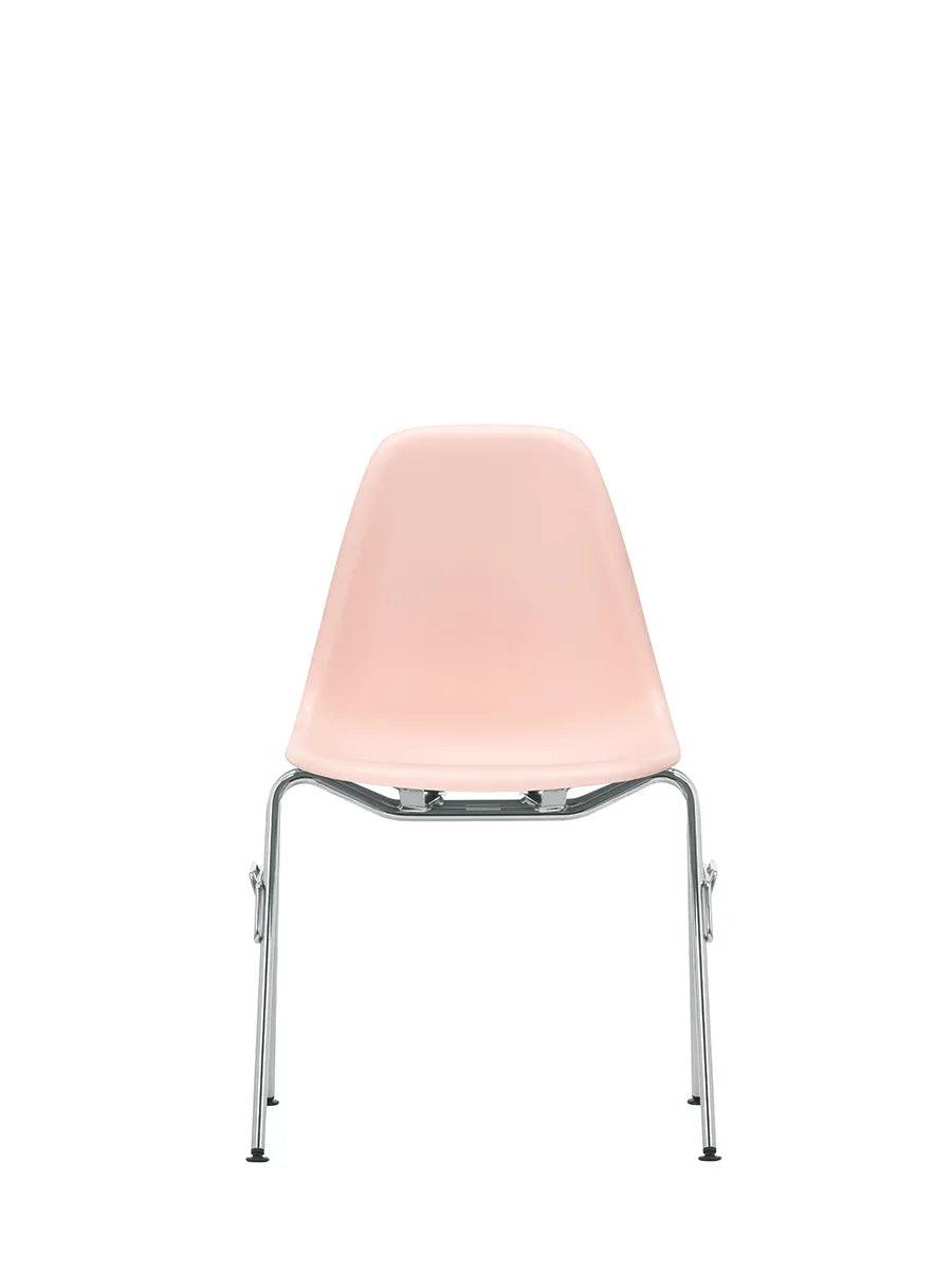 Eames Plastic Side Chair DSS-N, stabelbar fra Vitra Pale Rose - Jacobsen Plus