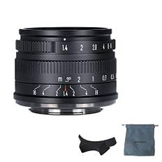 7artisans 35 mm F1,4 Mark II APS-C Festobjektiv mit manuellem Fokus und großer Blende, kompatibel mit Fujifilm Fuji Kamera X-A1 X-A10 X-A2 X-A3 A-at X-M1 XM2 X-T1 X-T3 X-T10 X -T2 X-T20 X-T30 X-E1