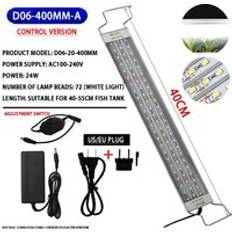 Akvarium led-ljus aluminiumlegering ultratunn belysning landskapsljus 18-75cm infällbar konsol växt akvarium led-ljus - Da -400mm