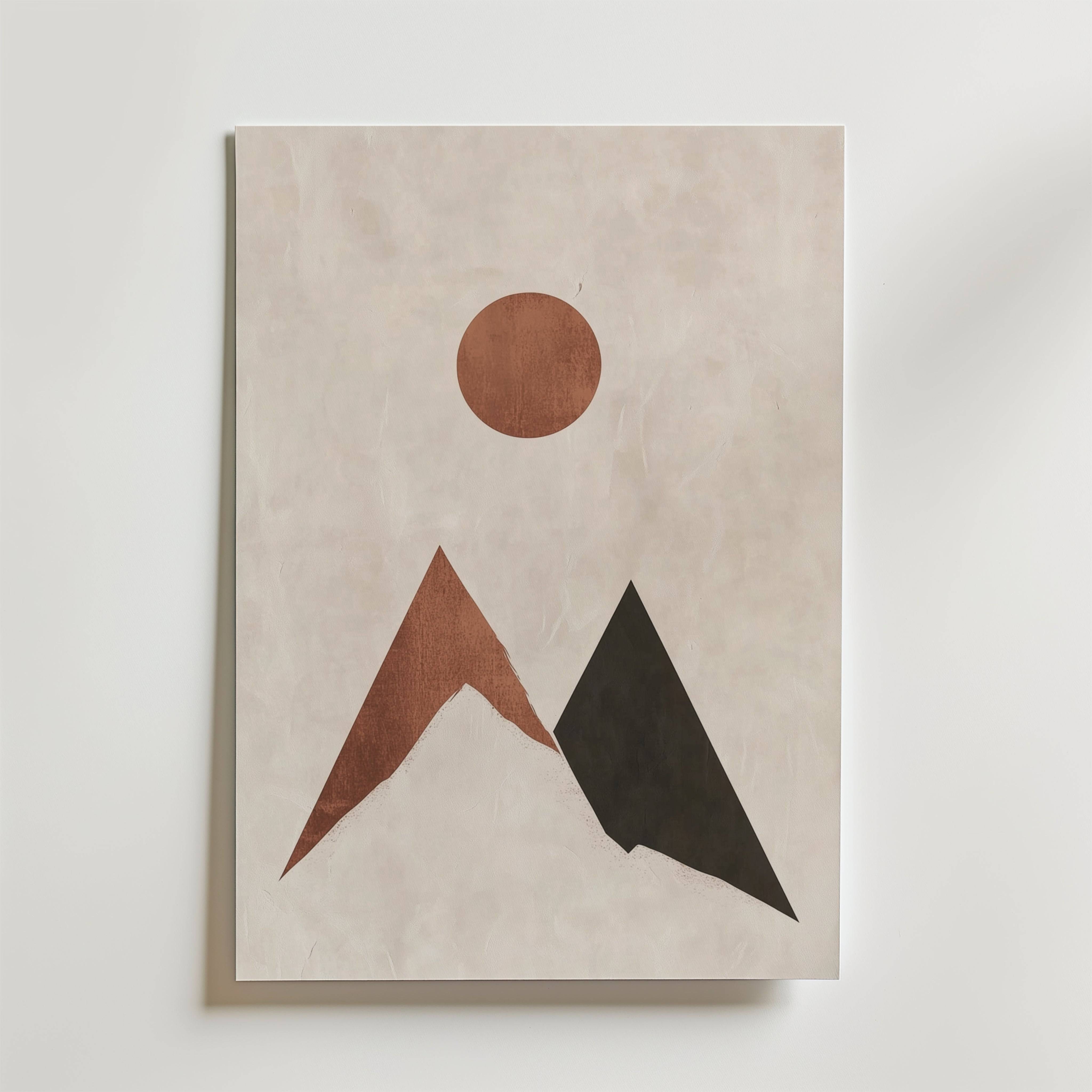Sunset Climb Poster - Premium Canvas 40x50 cm