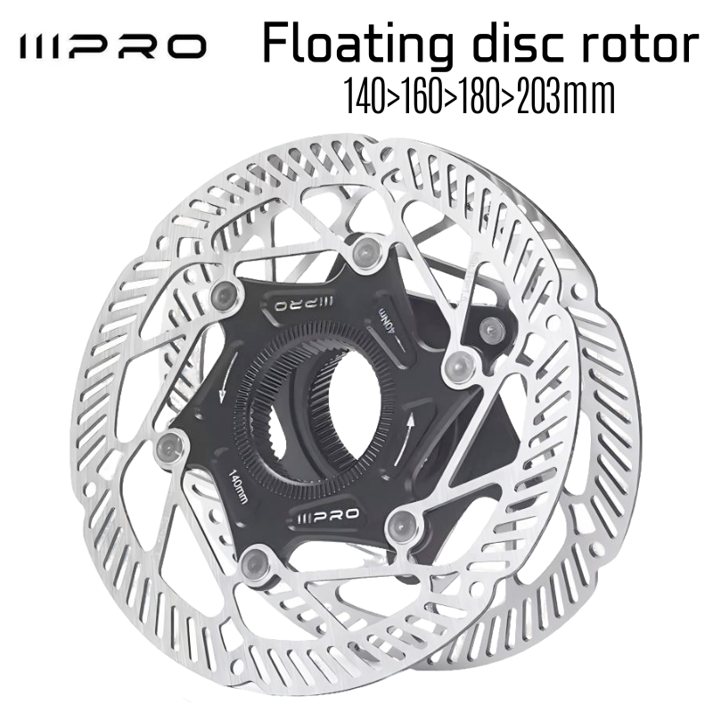 IIIPRO Centerlock Bike Rotor MTB Road Bike Hydraulic Brake Disc Durable Center Lock Bicycle Brake Disk Rotor 140mm 160mm 180mm