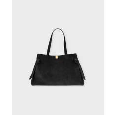 YUZEFI Bag Gyoza Tote Suede ONESIZE - Black - ONESIZE