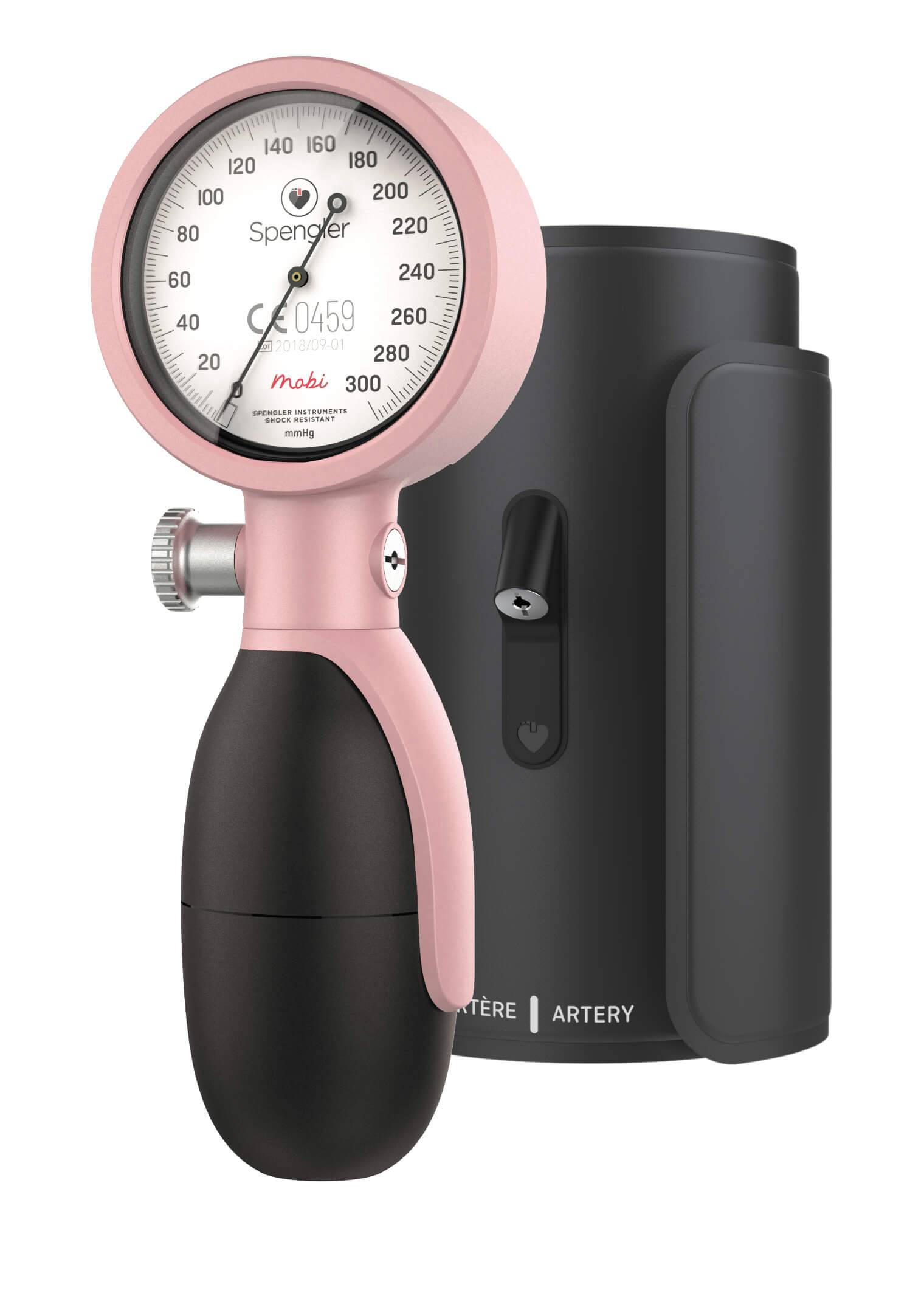 Blodtryksmåler SPENGLER Mobi, powder pink (Lægedage pris)