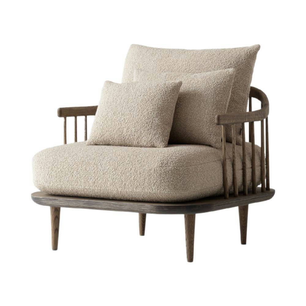 &Tradition Fly SC1 Lounge Chair Smoked Oiled Oak & Karakorum 003