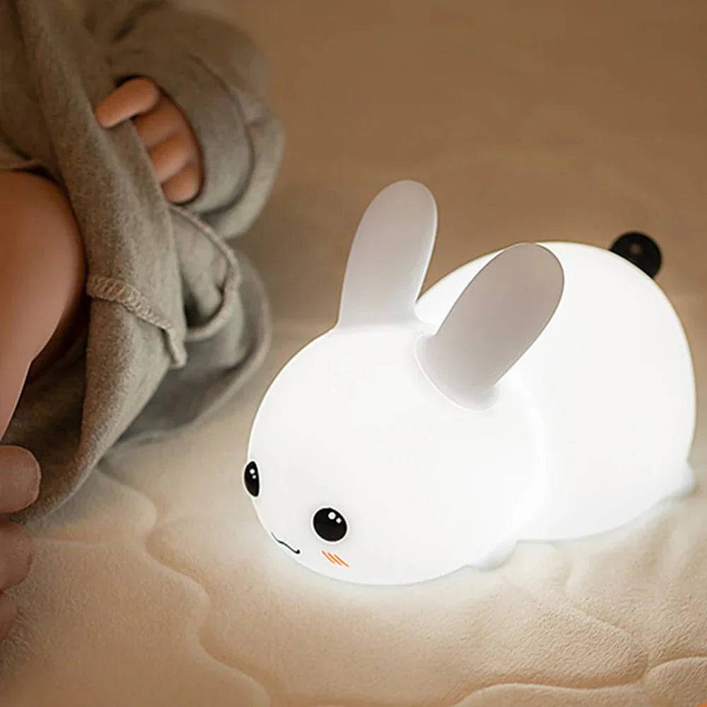 BunnyGlow – Söt LED Nattlampa för Barn - Normal Vit