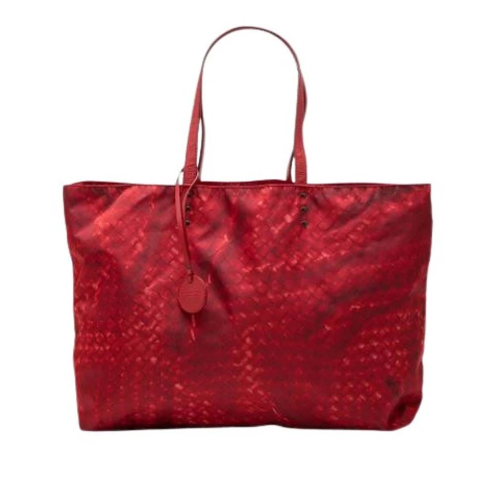 Bottega Veneta Vintage - Pre-owned Printed Nylon Tote Vintage - Dam - ONE Size - Nylon