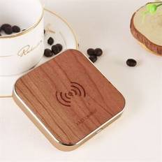 Wooden Wireless Charger Charging Dock Station 15W QI Fast Charging for Huawei Samsung iPhone