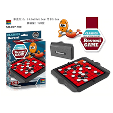 Magnetisk Reversi Othello Brætspil Sæt med Foldbart Bræt Klassiske Spil Undervisning Legetøj balck white