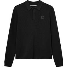 BLS Hafnia Willam Knit Polo Mand Black Sweaters Str L - hos Magasin