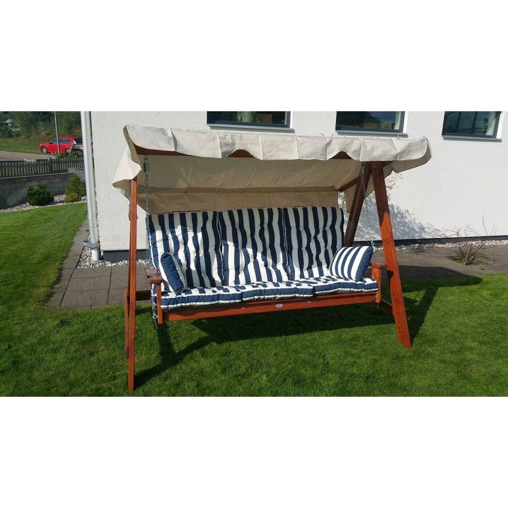 Eden Wood Hammock Mellby 3-sits - Brun