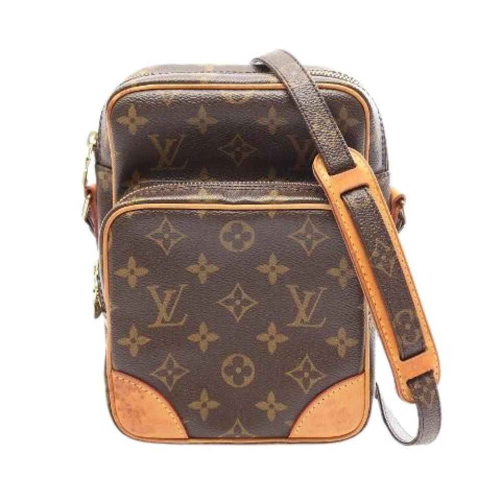 Louis Vuitton Vintage Pre-owned Amazon Monogram Coated Canvas Skuldertaske - Vintage - Dame - Brun - ONE SIZE - Uld