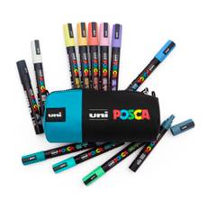 Uni Posca PC-5M Pen Case 12 set Pastel Colors