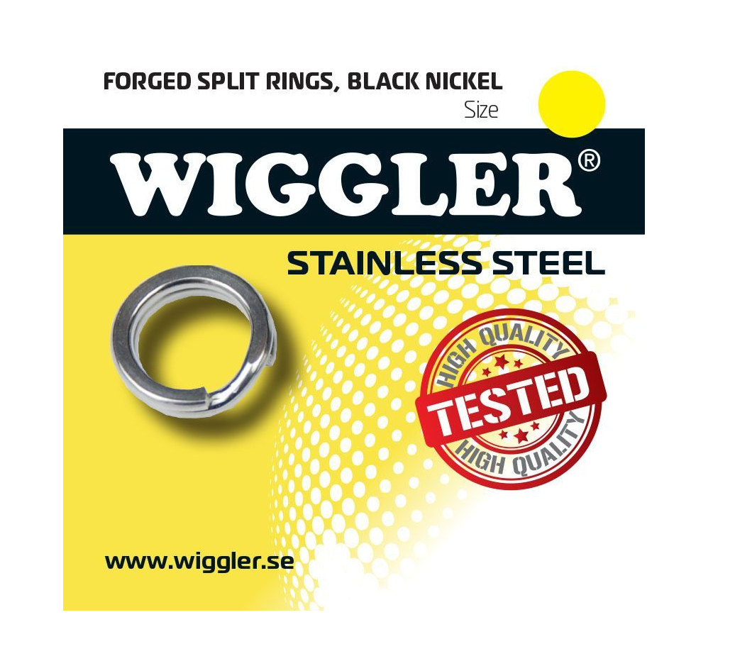 Wiggler Rostfria Fjäderringar (paket) (7mm (17-pack))